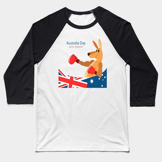 australia day Baseball T-Shirt by hamzaben